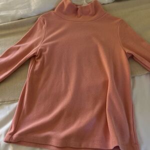 Dudley Stephens Soft Pink Fleece Turtleneck